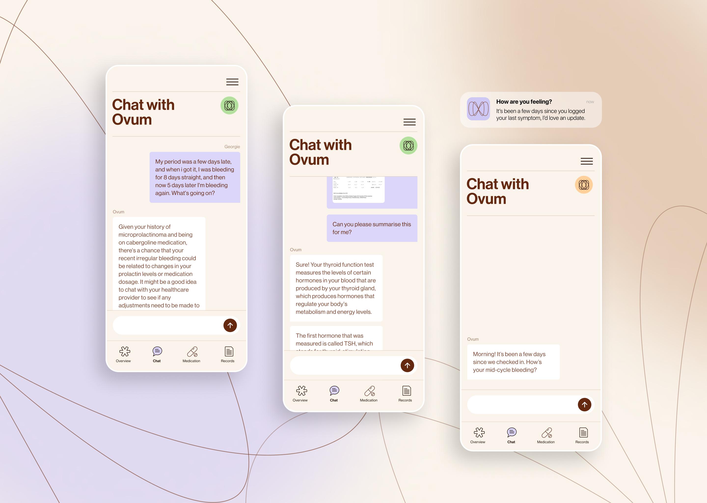 Ovum Ai chat window